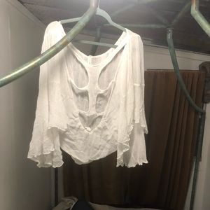 Super light flowy white top